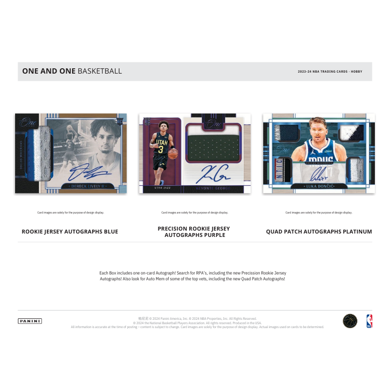 2023/24 Panini One & One Basketball Hobby 10 Box Case