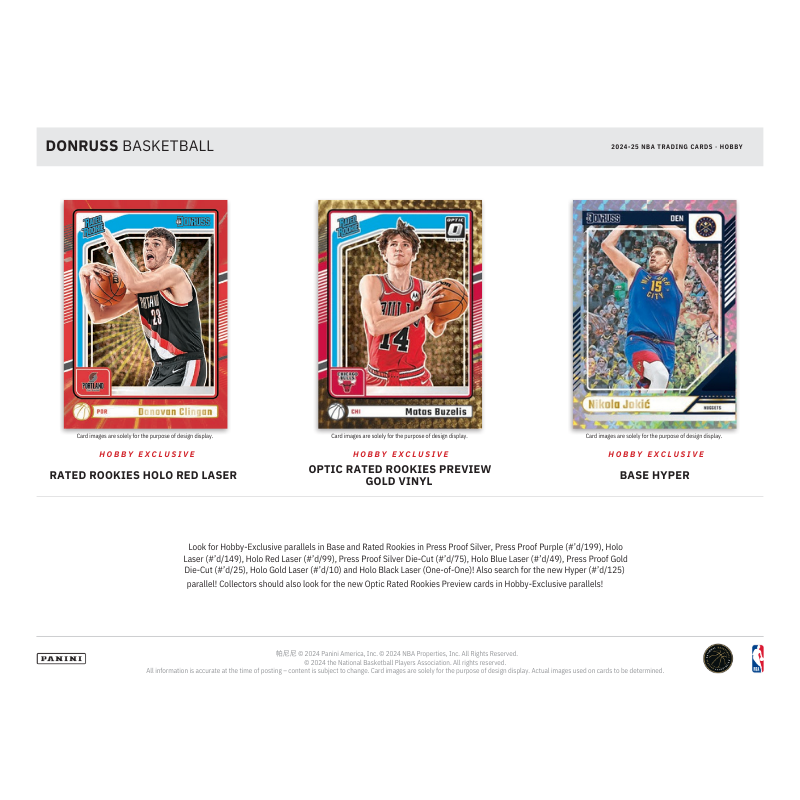 2024/25 Panini Donruss Basketball Hobby 10 Box Case