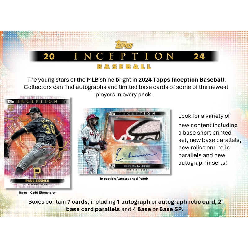 2024 Topps Inception Baseball Hobby 8 Box Case