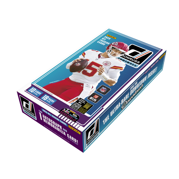 2025 Panini Donruss Football Hobby 18 Box Case